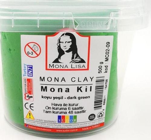 Mona Clay Modelleme Kili 500gr. Koyu Yeşil