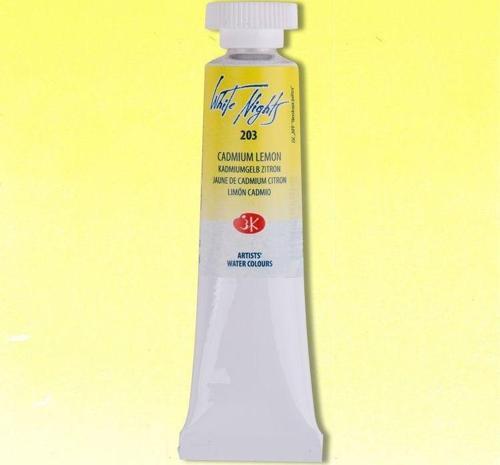 White Nights Tüp Sulu Boya 10 ml. 203 Cadmium Lemon