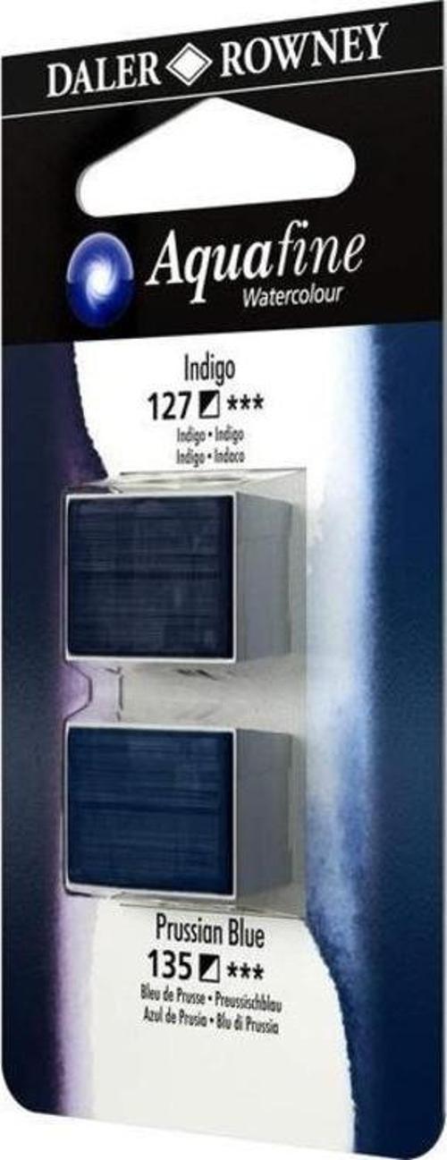Aquafine 1/2 Tablet Suluboya 2'li Set INDIGO/PRUSSIAN BLUE