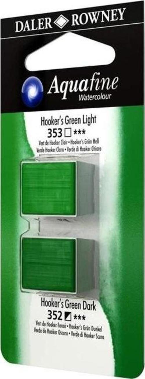 Aquafine 1/2 Tablet Suluboya 2'li Set HOOKERS GREEN LIGHT/HOOKERS GREEN DARK