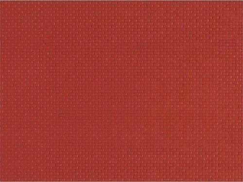 Maket 187 Ölçek Plastik Tuğla Kaplama Kırmızı N52412