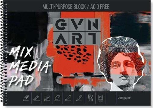Mix Media Çok Amaçlı Sanatsal Blok Defter 200 G 35X50 Cm 15 Yaprak