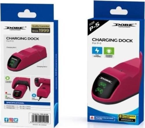 Ps5 Şarj Istayonu Kırmızı Göstergeli Stardust Red Dobe TP5-0515R