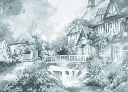 Sonnet Desenli Tuval 30X40Cm Garden 141757