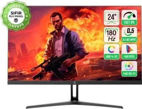 24″ Bull T10 Flat IPS 180Hz 0.5ms FHD IPS Gaming Monitör (Sıfır Ölü Piksel Garantili)