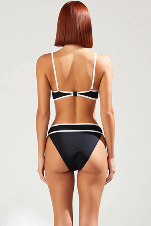 Straplez Bikini Takımı Ergonomik Kesim Plaj Ve Havuz İçin Klora Dayanıklı Özel Tasarım