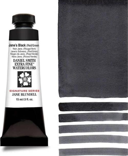 Extra Fine Tüp Suluboya 15 ml Seri 1 Black (Red/Green)