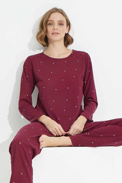 Pamuklu Örme Pijama Takım