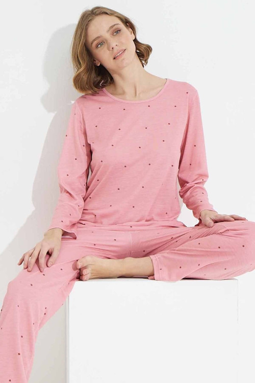 Pamuklu Örme Pijama Takım