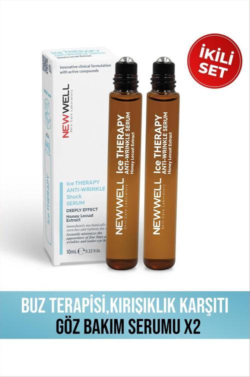 2 Adet Buz Terapisi,Kırışıklık Karşıtı Göz Bakım Serumu 10ML