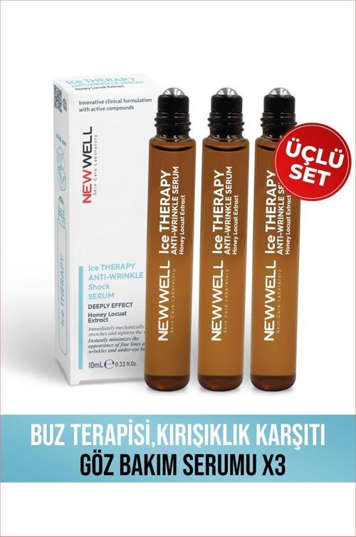 3 Adet Buz Terapisi,Kırışıklık Karşıtı Göz Bakım Serumu 10ML
