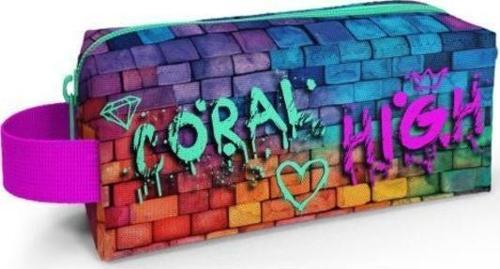 Kids Pembe Lacivert Grafiti Yazılı Kalem Çantası 22069