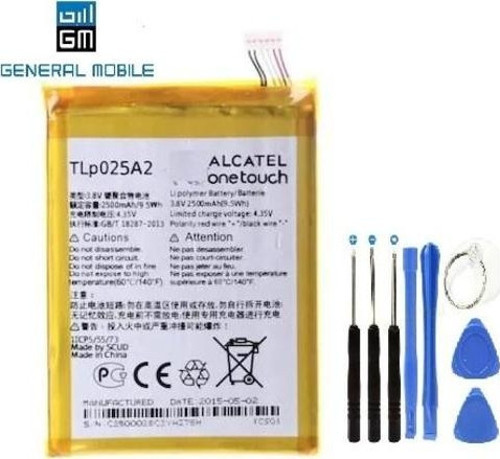 General Mobile Discovery 2 Pil Batarya TLP025A2 ve Tamir Seti