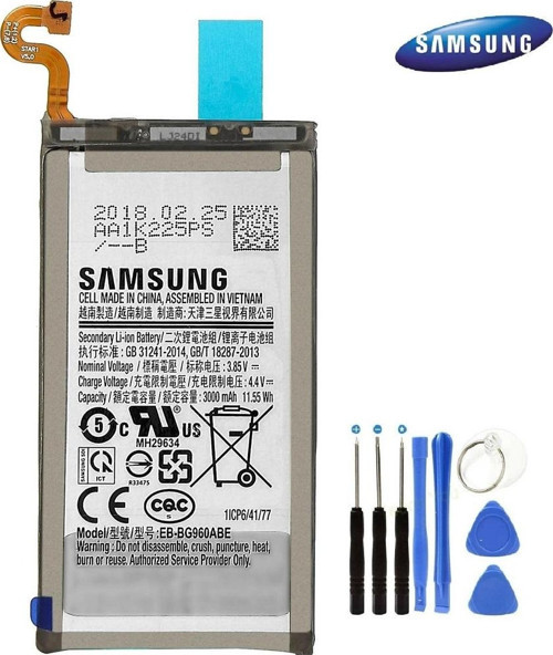 Samsung S9 G960 EB-BG960ABE Batarya pil ve Tamir set (Servis)