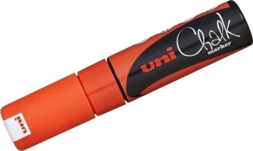 Chalk 8 mm Kesik Uç Su Bazlı Sıvı Tebeşir Kalemi F.Turuncu