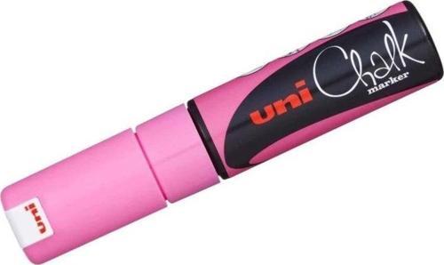 Chalk 8 mm Kesik Uç Su Bazlı Sıvı Tebeşir Kalemi F.Pembe