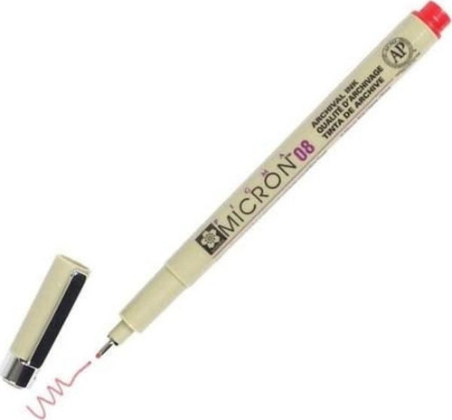Pigma Micron Çizim Kalemi 0.8 KIRMIZI