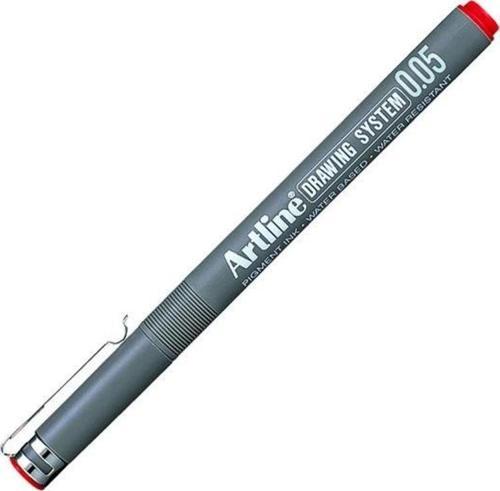 Drawing System Teknik Çizim Kalemi 0.05 mm Kırmızı