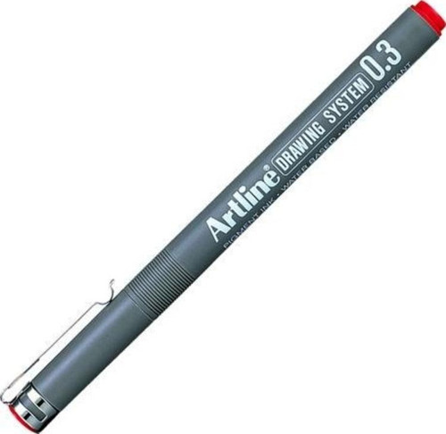 Drawing System Teknik Çizim Kalemi 0.3 mm Kırmızı