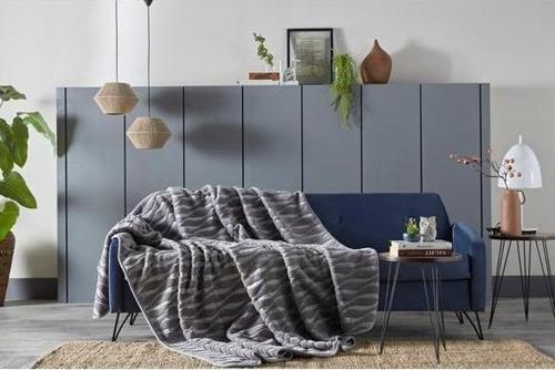 Embos Battaniye Çift Kişilik Senfoni Gri 220x240