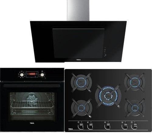 Chef 10 Siyah Ankastre Set – (Hak 629 Bk Fırın +GBc 75030 Kbc Bk Ocak + Dvt 98660 Bk Davlumbaz)