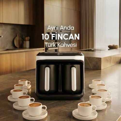 Hatır Hüp Düet Aroma İkili Türk Kahve Makinesi Soft Cream
