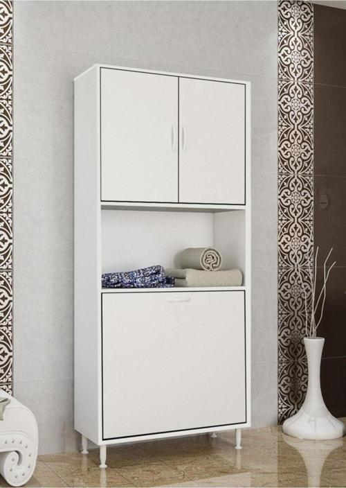 Çok Amaçlı Dolap Kirli Çamaşır Dolabı Kirli Çamaşır Sepetli Banyo Dolabı Mutfak Dolabı
