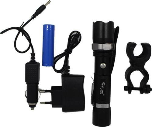 Zoomlu Şarjlı EL Feneri Watton Wt-038