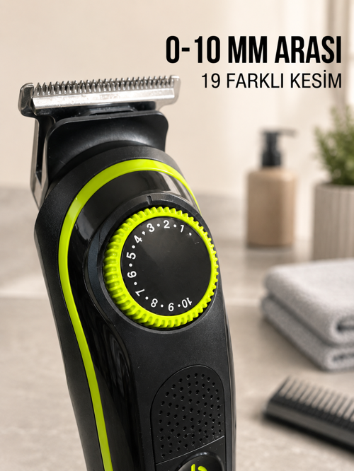 popüler 5'i 1 Arada Erkek Tıraş Makinesi Hassas Kesim Sıfır Tıraş ve Sakal Bakım Seti 2026