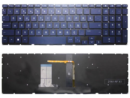 Hp Victus Gaming 16-d1001nt 6g0c9ea Klavye Mavi Renk Tuş Takımı aydınlatmalı Işıklı
