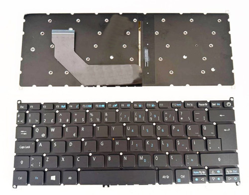Acer SF314-52 SF314-53 Klavye Aydınlatmalı Işıklı Tuş Takımı