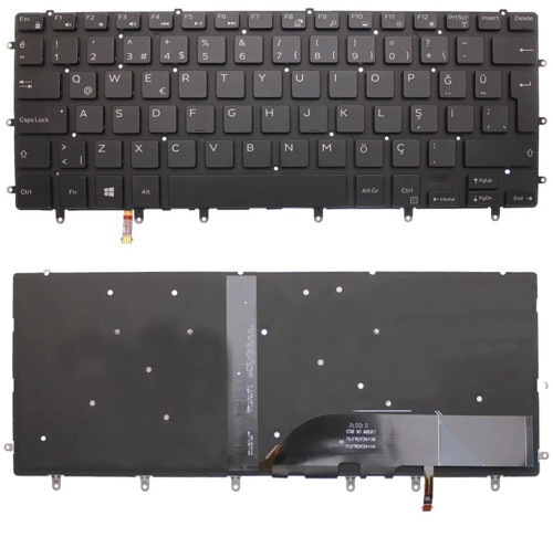 Dell Uyumlu Xps 13 Kdxh Notebook Klavye Siyah Tr