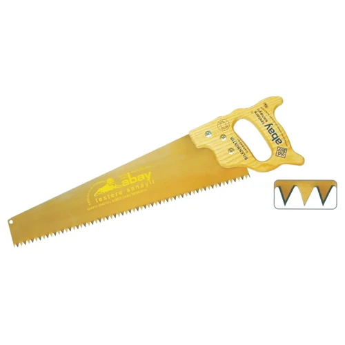 Abay Sarı Çelik Testere 50 cm - Ahşap Sap