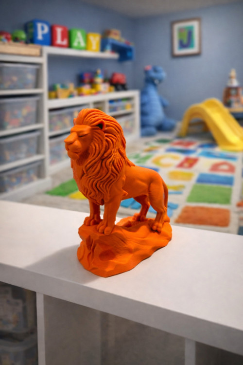 Aslan Figürü 3D