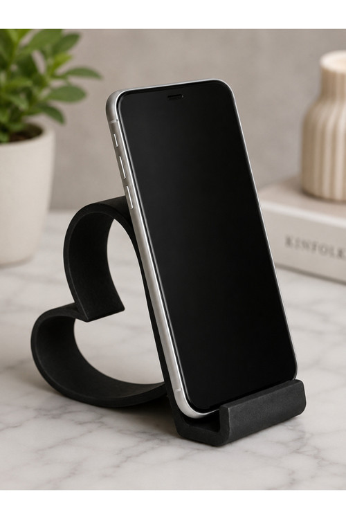 Kalp Şeklinde Dekoratif Telefon Standı
