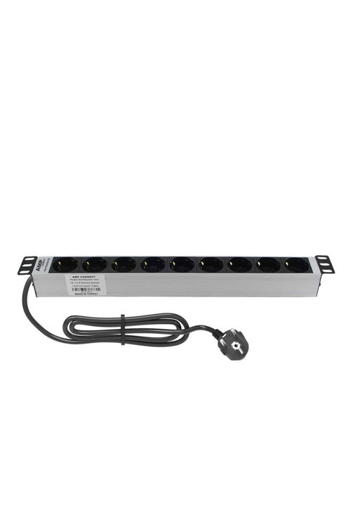 19"1U 9'Lu Schuko Direkt Bağlantılı Kabinet Grup Prizi (Pdu)-16A