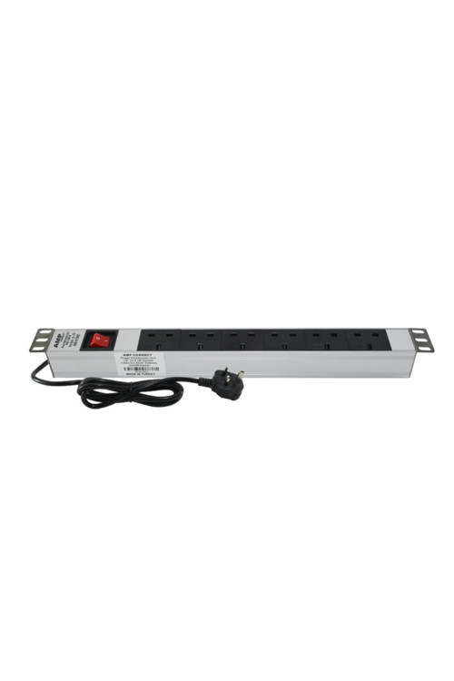 Pdu 19" 1U 6'Lı Ingiliz Bs-1363 Priz Grubu