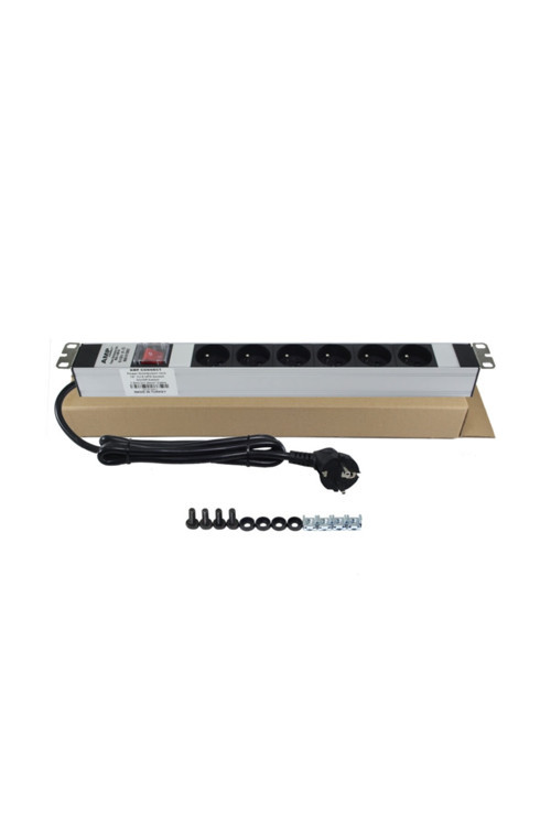 19 Inç 1U 6 Çıkşlı Ups Fransız Soketli On/Off Işıklı
