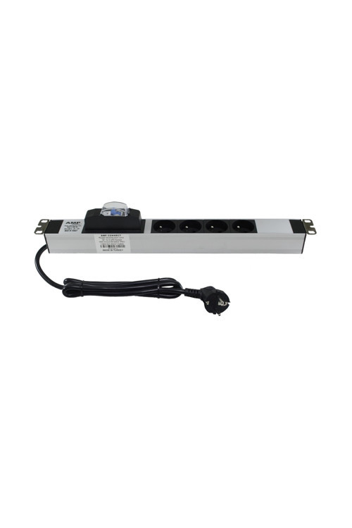 Connect 19 Inç 1U 4 Çıkş Ups Fransız Otomatik Sigortalı