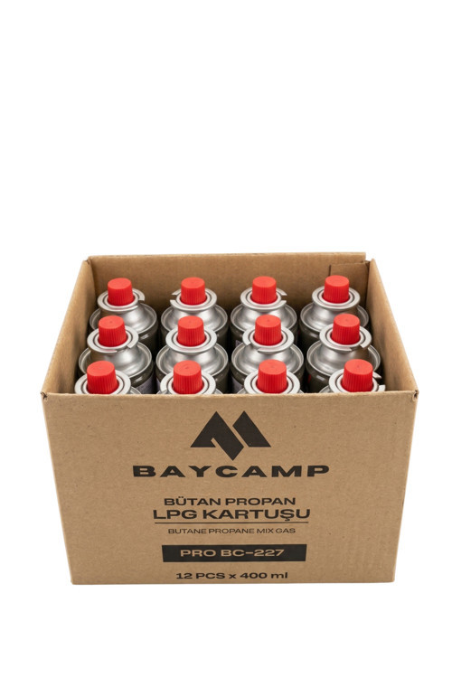 227Gr 400 Ml Butan Propan Lpg Kartuş – 12’Li Paket