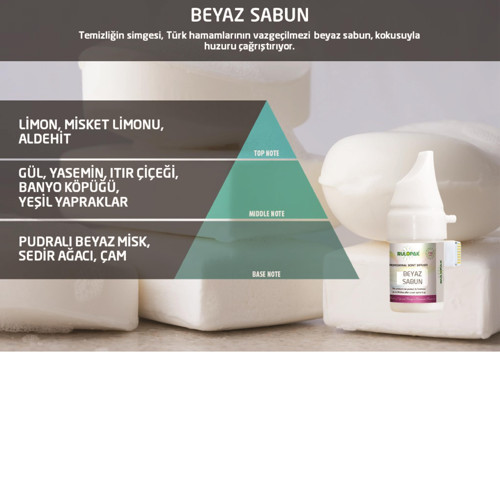 Beyaz Sabun (Hamam) Koku Kartuşu 100 ml (M5-M6)