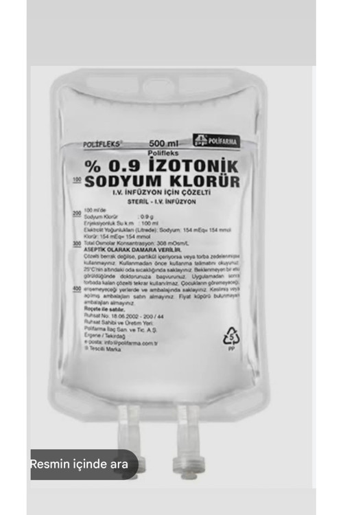 Nacl Burun Temizleme Suyu Serumu 18 Adet (% 0,9) 1000 Ml. 1 Litre