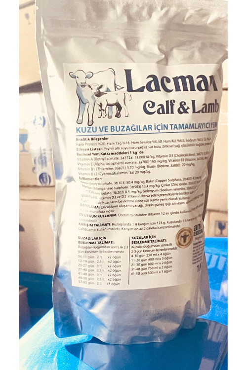 Buzağı,Kuzu,Oğlak Yetiştirme Maması 1 Kilo