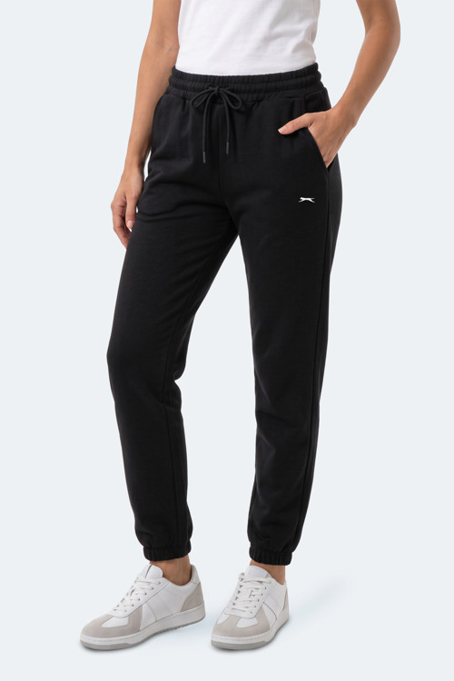 MERYA I Kadın Slim Fit Siyah Eşofman Altı