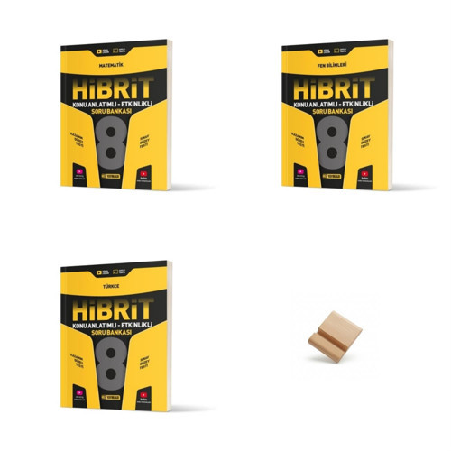 Hız LGS 2027 Hibrit Matematik Fen Bilimleri ve Türkçe 3lü Set Konu Anlatımlı Soru Bankası + Telefon Standı