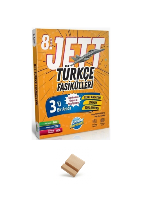 Ünlüler Karması LGS 2027 JETT Türkçe Fasikülleri ve Telefon Standı