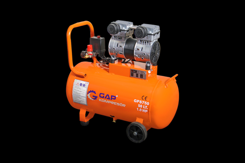 GPS750 50 Litre 1 Hp Hava Kompresörü Yağsız Sessiz Kompresör