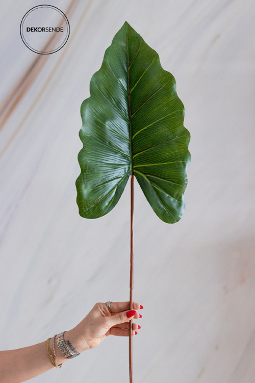 Yapay Alocasia Yaprağı 88 Cm