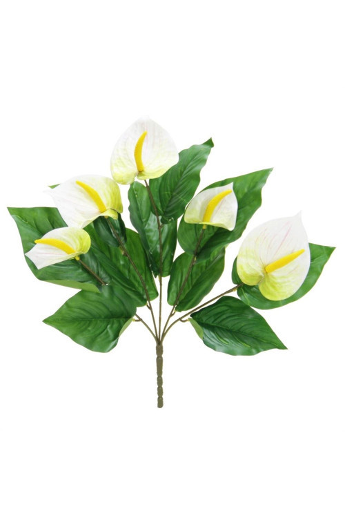 Yapay Antoryum Demeti Beyaz 45 Cm
