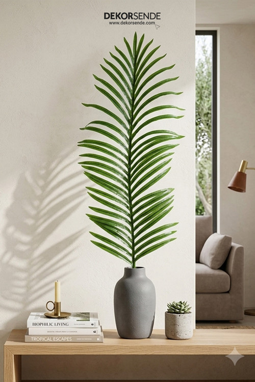 Yapay Palmiye Yaprak Orta Boy 120 Cm